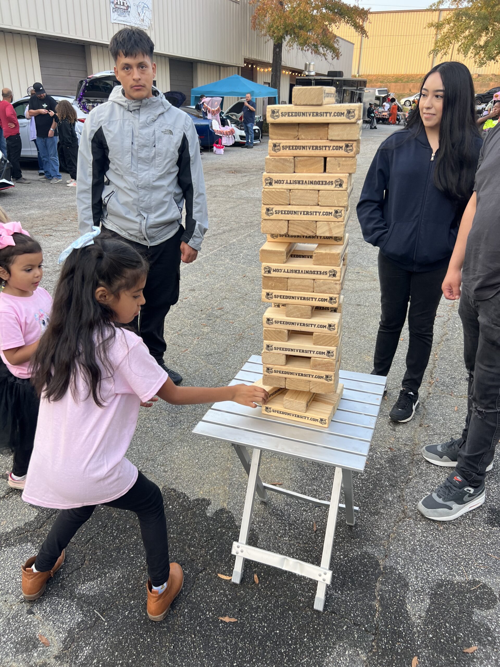 Young people participating in a Speed Safari community activity